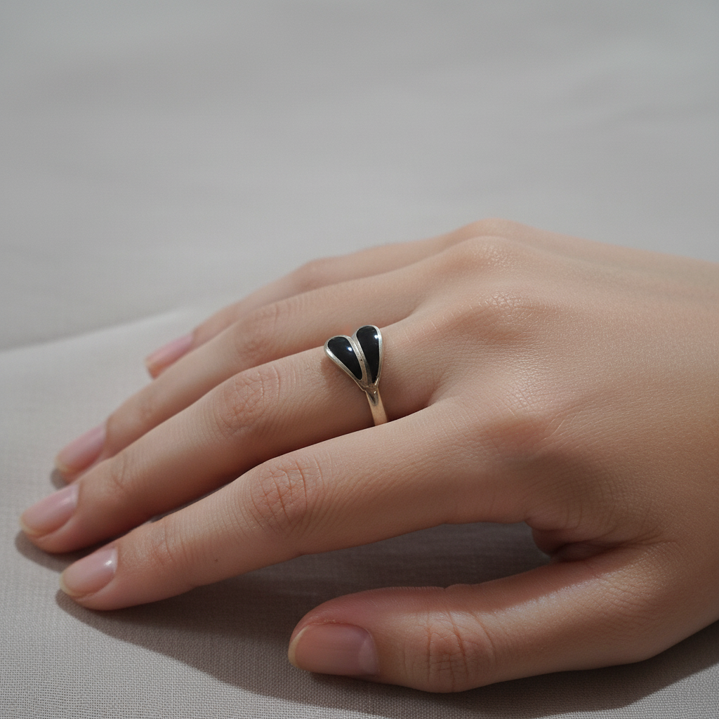 Anillo Alpaca Mexicana - en mano