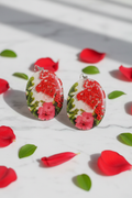 Caravanas resina floral - estética delicada