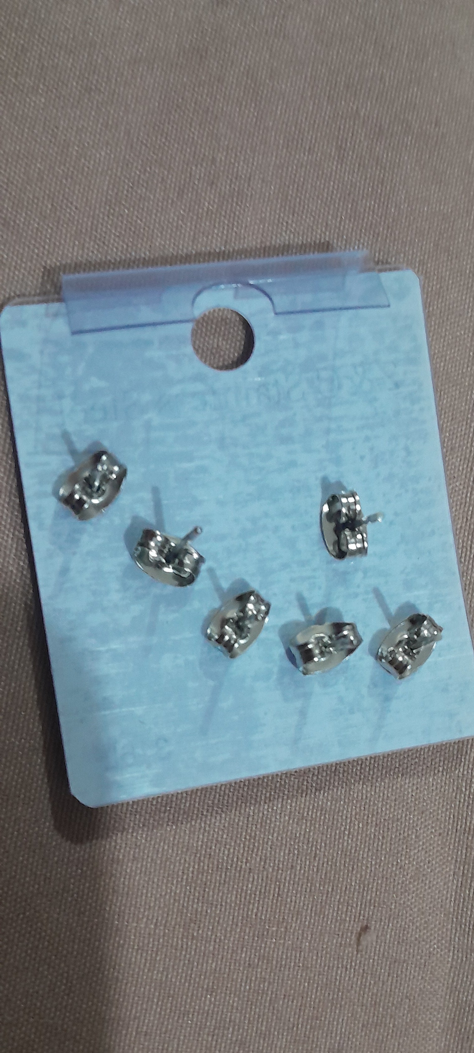 Caravanas acero inoxidable x3 unidades
